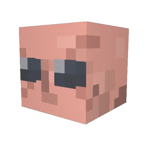 RinaSebastiane Minecraft avatar head, 3D render