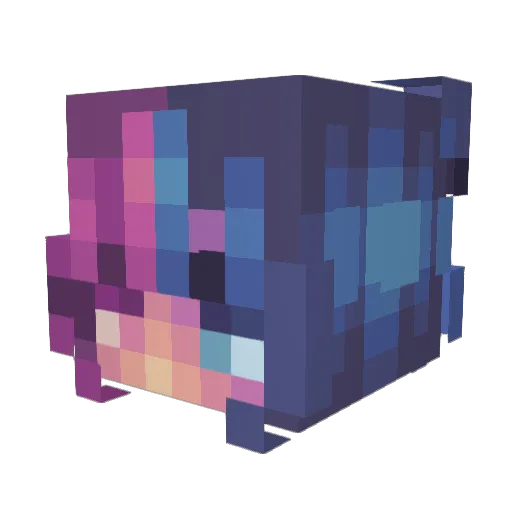 Rina__Monico Minecraft avatar head, 3D render