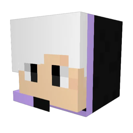 Rinbow98 Minecraft avatar head, 3D render