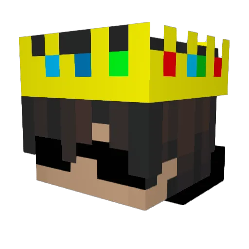 Rinceey Minecraft avatar head, 3D render