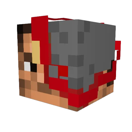 Rincewind_8 Minecraft avatar head, 3D render