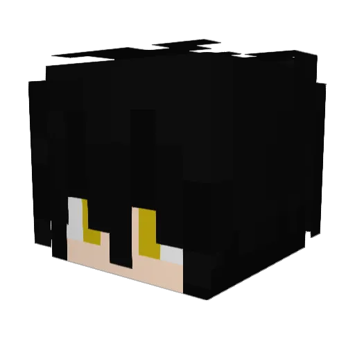 Rind0X Minecraft avatar head, 3D render