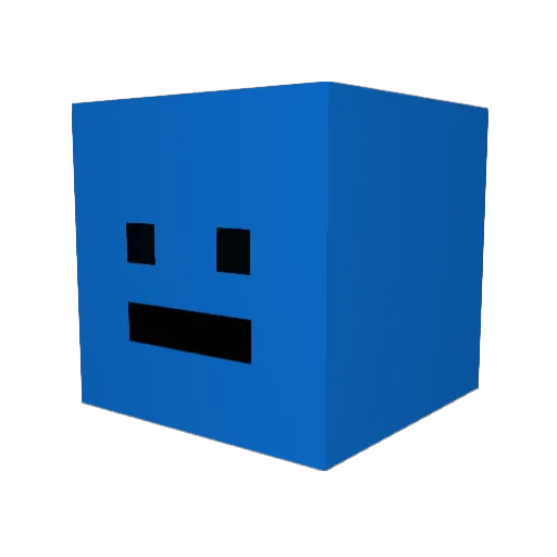 Rind_030 Minecraft avatar head, 3D render