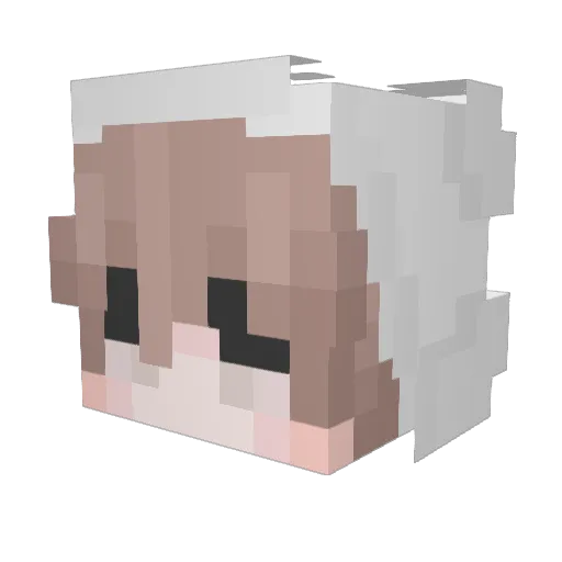 RindaDarif Minecraft avatar head, 3D render