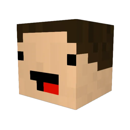 RinderSchwengel Minecraft avatar head, 3D render