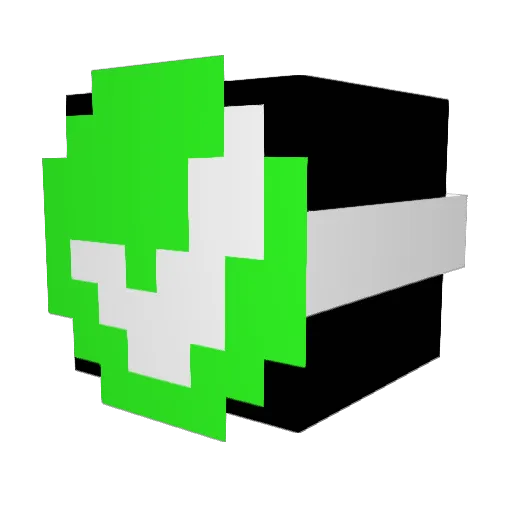 Rindoi Minecraft avatar head, 3D render