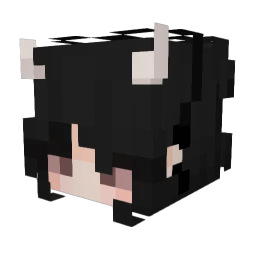 RindouTW Minecraft avatar head, 3D render