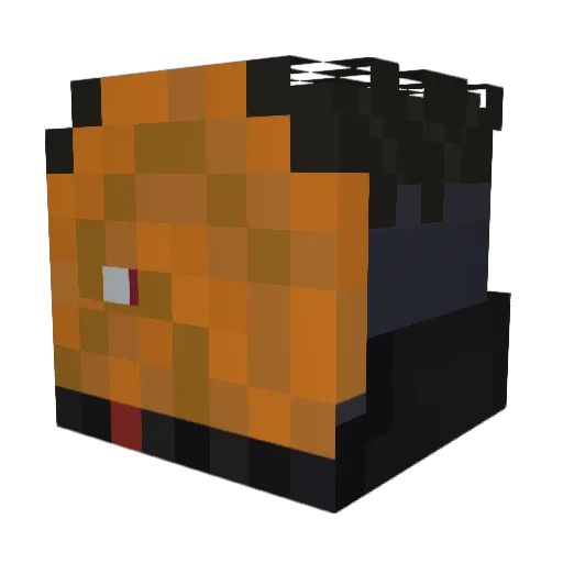 Rinepain Minecraft avatar head, 3D render