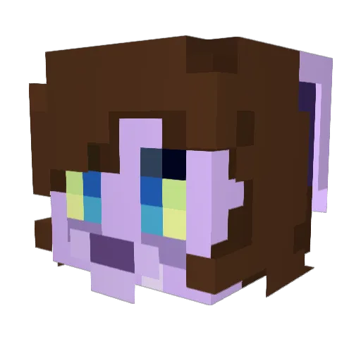 RingRingRaja Minecraft avatar head, 3D render