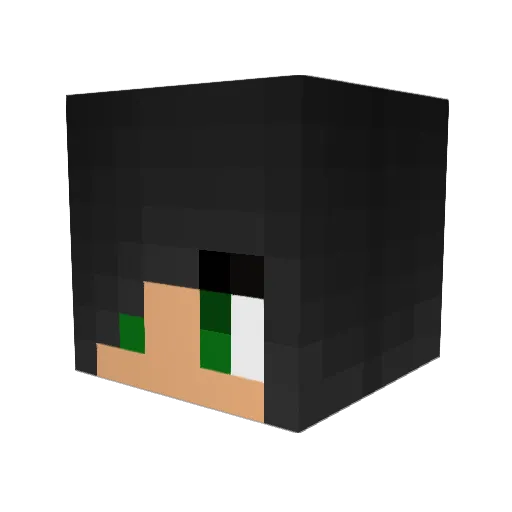 Ringer_X Minecraft avatar head, 3D render