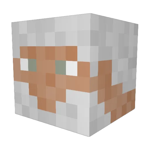 Ringeth Minecraft avatar head, 3D render