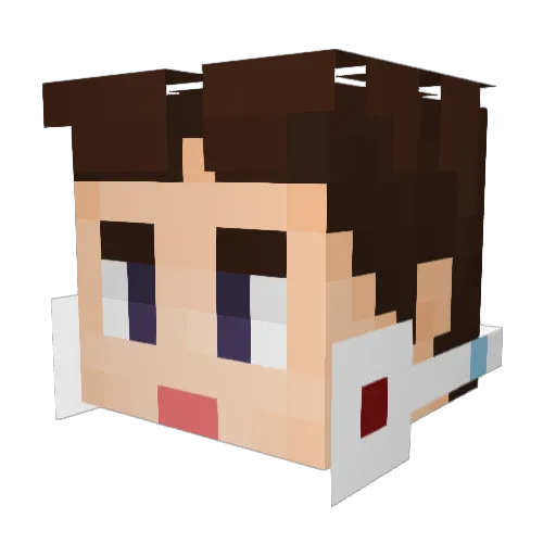 Ringfell Minecraft avatar head, 3D render