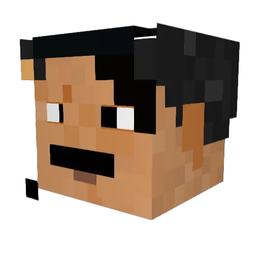 RingoIsAussie Minecraft avatar head, 3D render