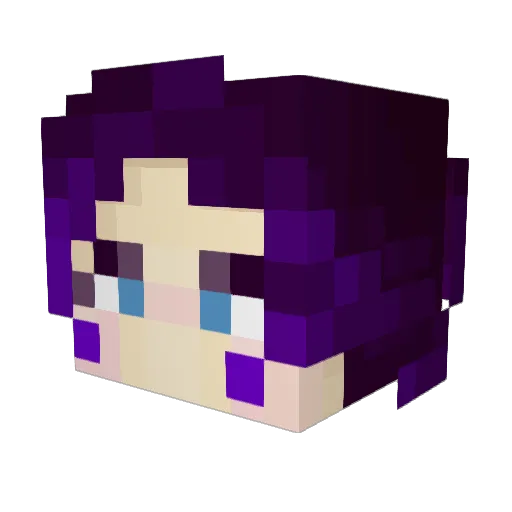 RiniKat Minecraft avatar head, 3D render