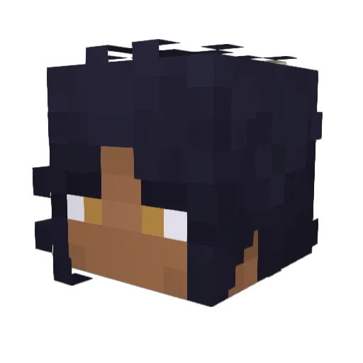 Rini_Totoshi Minecraft avatar head, 3D render