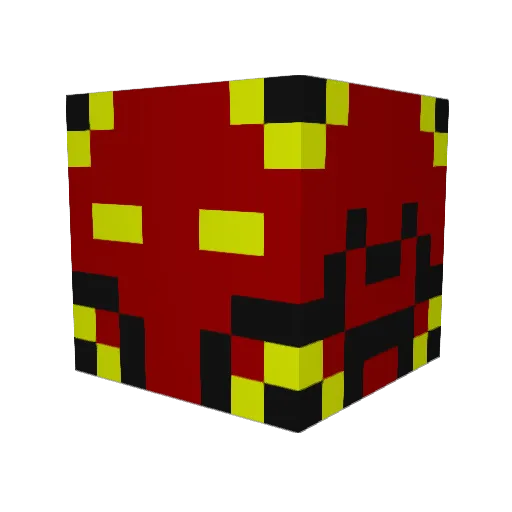 Rinimus Minecraft avatar head, 3D render