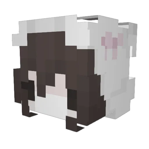 Rininn_ Minecraft avatar head, 3D render