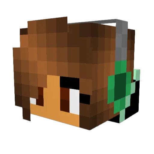 Rinka_97 Minecraft avatar head, 3D render