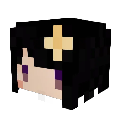 Rinka_S Minecraft avatar head, 3D render