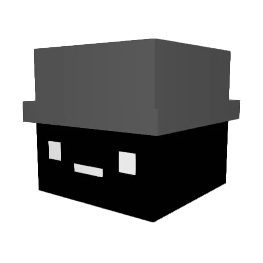 Rinkiro Minecraft avatar head, 3D render