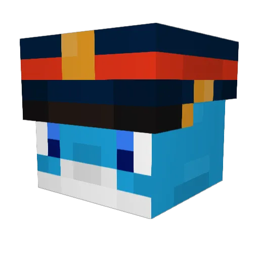Rinkqi Minecraft avatar head, 3D render