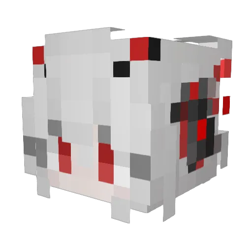 Rinmiolc Minecraft avatar head, 3D render