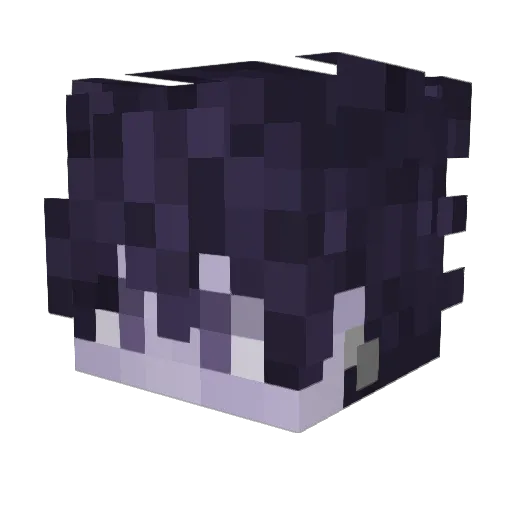 Rinn_Png Minecraft avatar head, 3D render