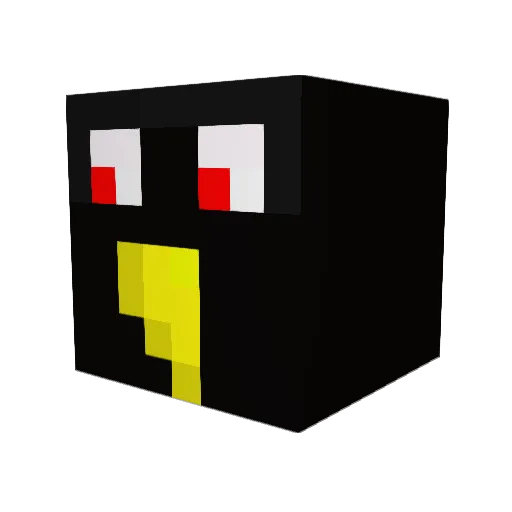 RinneganEye Minecraft avatar head, 3D render