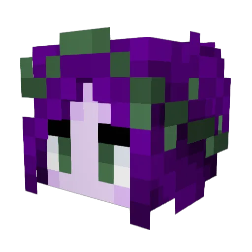 Rinneh Minecraft avatar head, 3D render