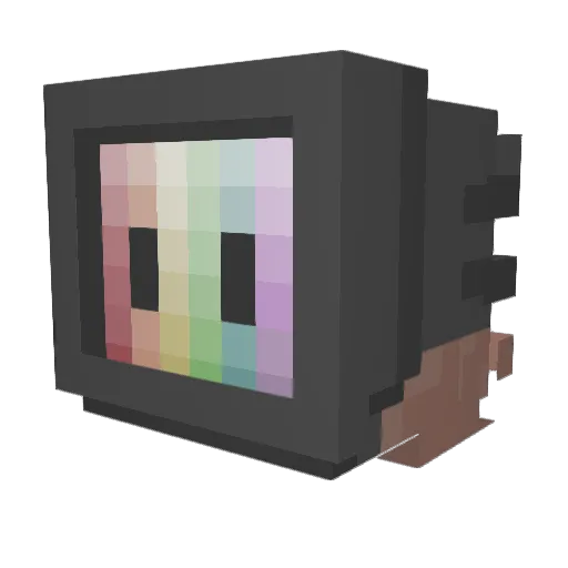 RinniWinni Minecraft avatar head, 3D render