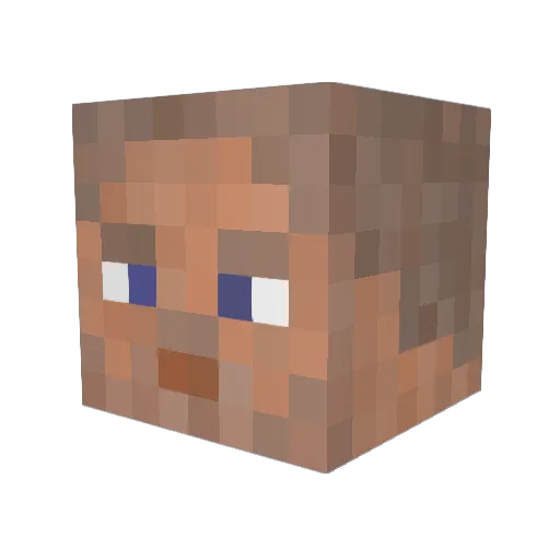 Rinnie__ Minecraft avatar head, 3D render