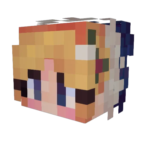 Rino64 Minecraft avatar head, 3D render