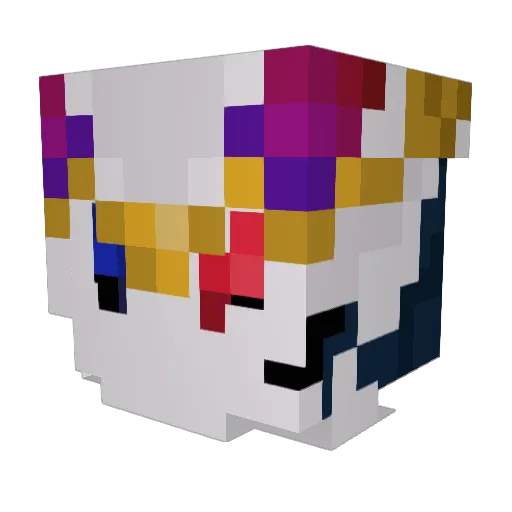 Rinoco Minecraft avatar head, 3D render