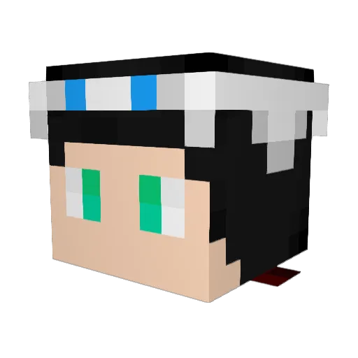 RinreiRay Minecraft avatar head, 3D render