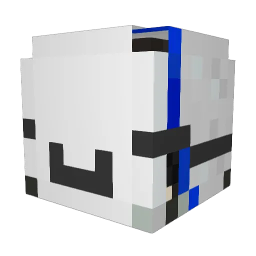Rinrin628 Minecraft avatar head, 3D render