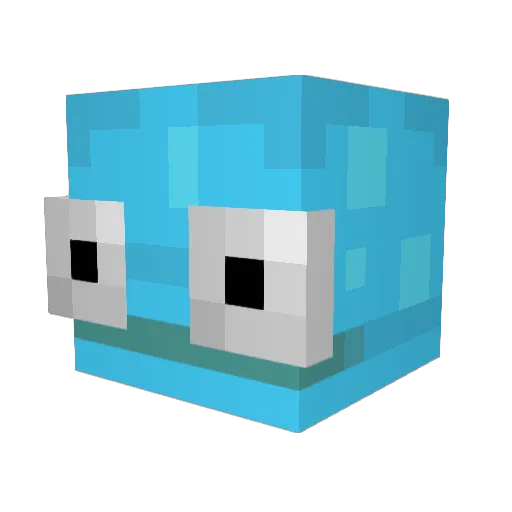 Rintokki Minecraft avatar head, 3D render