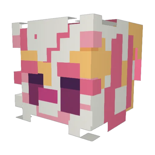 Rinuo Minecraft avatar head, 3D render