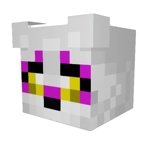 Rinzoro Minecraft avatar head, 3D render