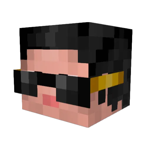 RioBogaert Minecraft avatar head, 3D render