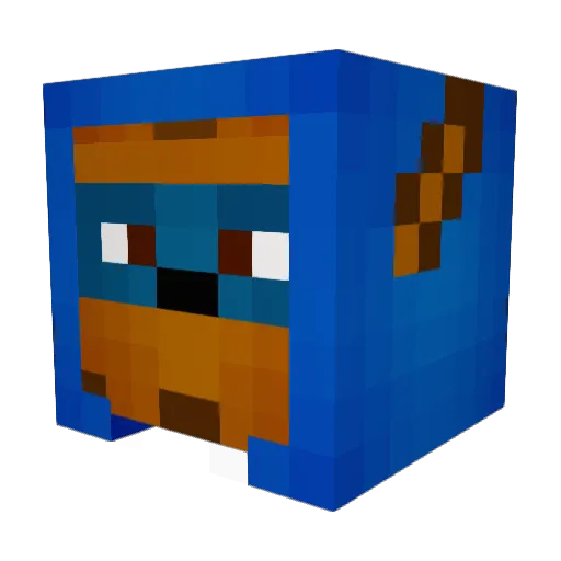 RioCooper Minecraft avatar head, 3D render