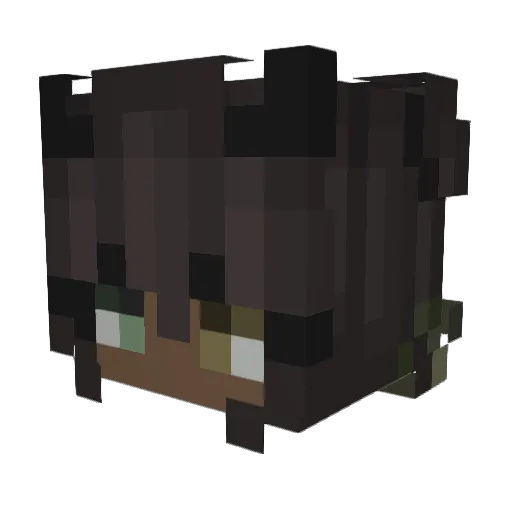 RioMyrk Minecraft avatar head, 3D render