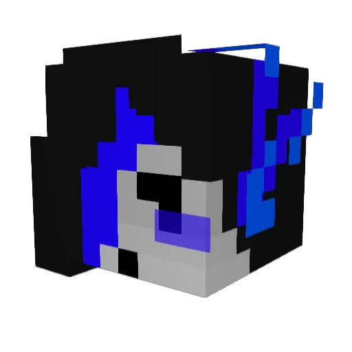 RioXwX Minecraft avatar head, 3D render
