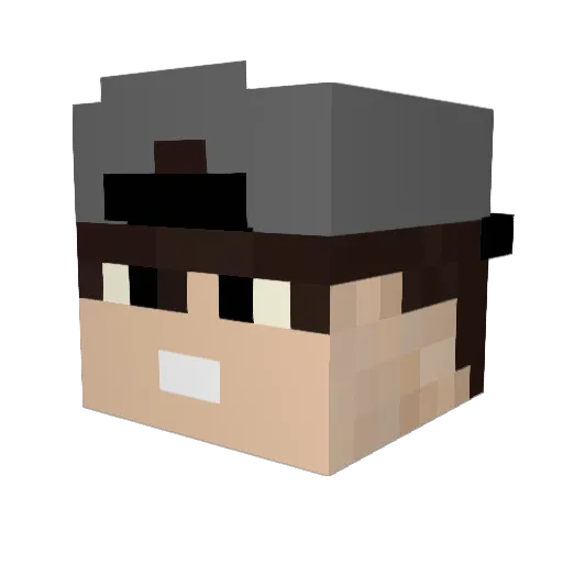 Riold Minecraft avatar head, 3D render