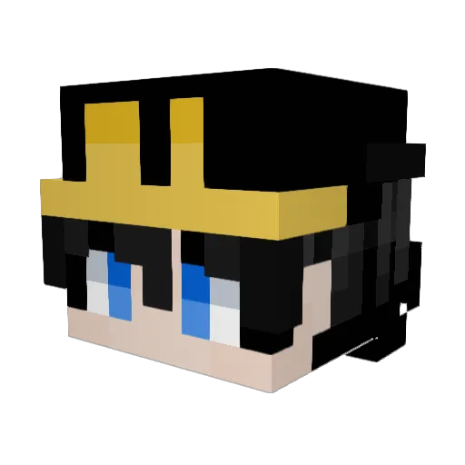 Rion2012 Minecraft avatar head, 3D render