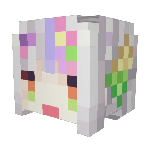 Rion503 Minecraft avatar head, 3D render