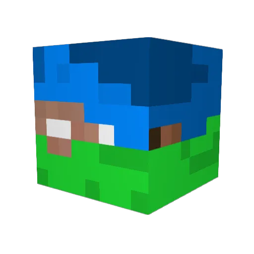 RionFX Minecraft avatar head, 3D render