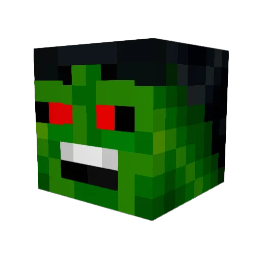 RionXXI Minecraft avatar head, 3D render