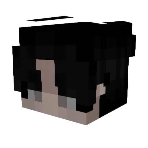 Rior Minecraft avatar head, 3D render