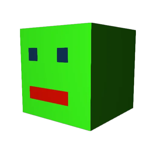 RiotBean Minecraft avatar head, 3D render