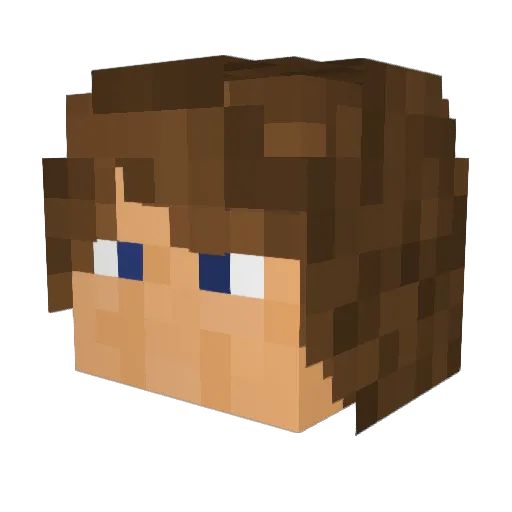 Riot_park Minecraft avatar head, 3D render